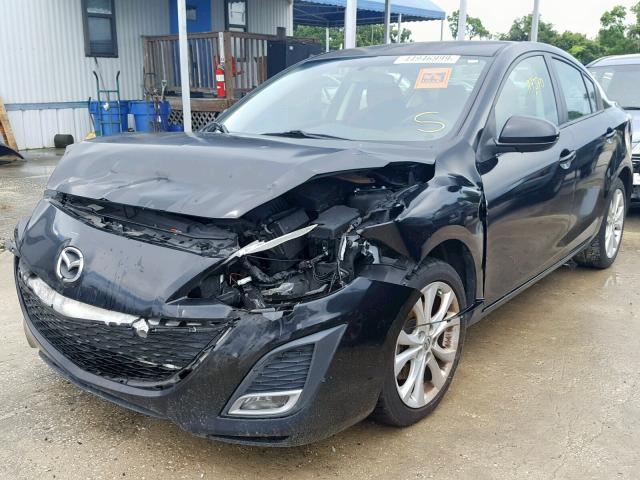 JM1BL1U50B1458467 - 2011 MAZDA 3 S BLACK photo 2