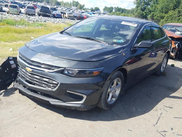 1G1ZB5ST7HF196252 - 2017 CHEVROLET MALIBU LS 灰色 照片 2