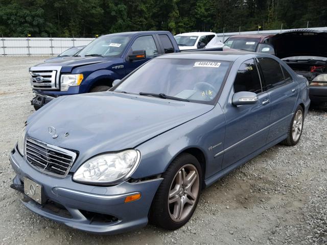 WDBNG74J44A406388 - 2004 MERCEDES-BENZ S 55 AMG BLUE photo 2