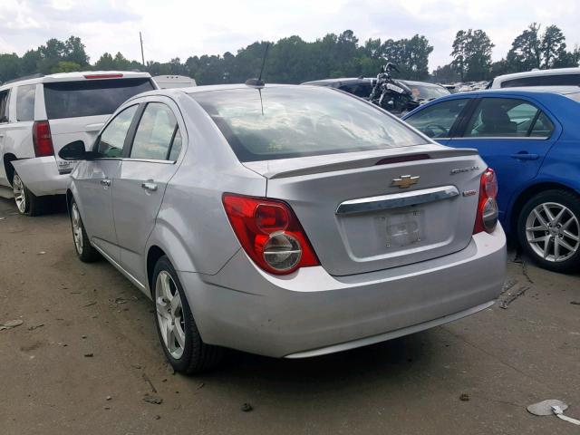 1G1JE5SB6G4140017 - 2016 CHEVROLET SONIC LTZ SILVER photo 3