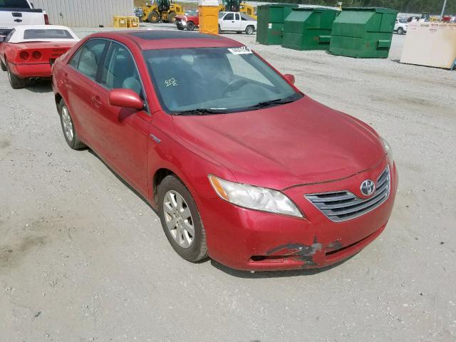 4T1BB46K48U038835 - 2008 TOYOTA CAMRY HYBR RED photo 1