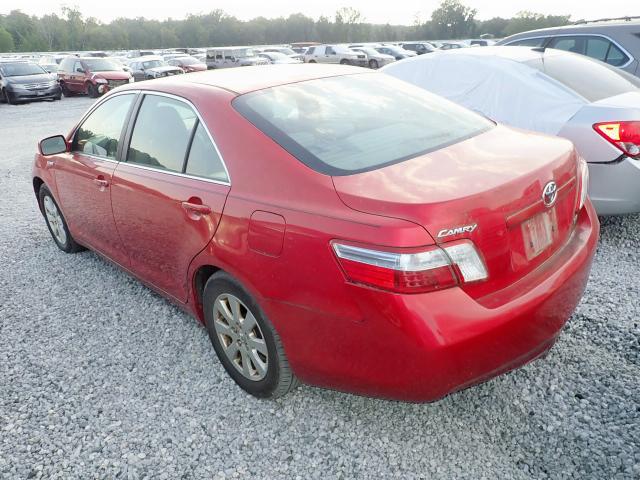 4T1BB46K48U038835 - 2008 TOYOTA CAMRY HYBR RED photo 3