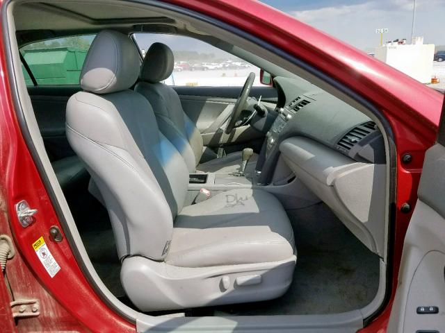 4T1BB46K48U038835 - 2008 TOYOTA CAMRY HYBR RED photo 5