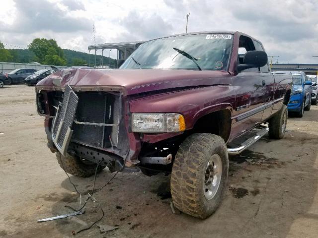 3B7KF23Z91G708614 - 2001 DODGE RAM 2500 MAROON photo 2