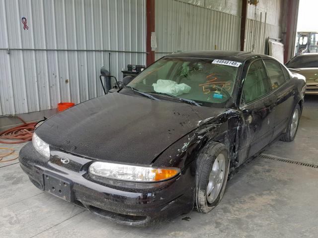 1G3NL52E63C135375 - 2003 OLDSMOBILE ALERO GL BLACK photo 2