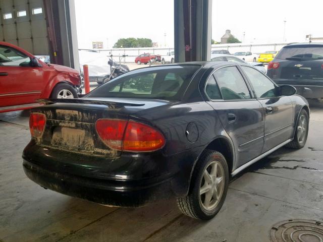 1G3NL52E63C135375 - 2003 OLDSMOBILE ALERO GL BLACK photo 4