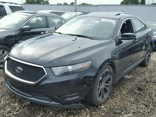 1FAHP2KT6DG140347 - 2013 FORD TAURUS SHO BLACK photo 2