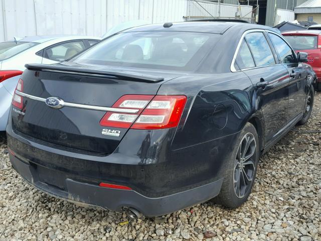 1FAHP2KT6DG140347 - 2013 FORD TAURUS SHO BLACK photo 4