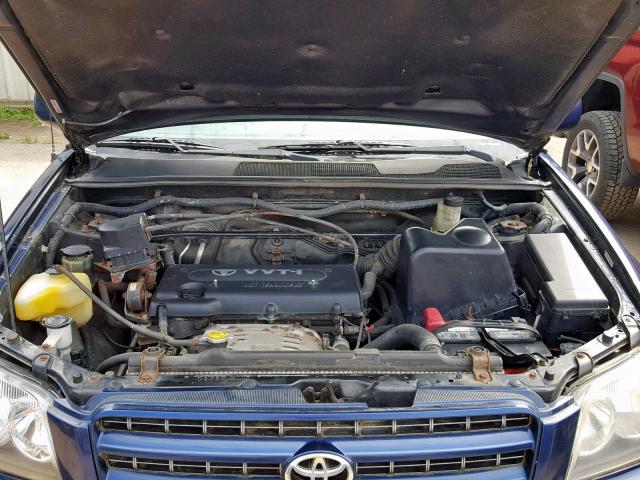 JTEGD21AX10017343 - 2001 TOYOTA HIGHLANDER BLUE photo 7