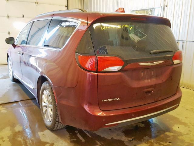 2C4RC1BG4HR610192 - 2017 CHRYSLER PACIFICA T MAROON photo 3