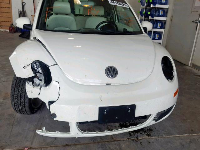 3VWFW31C58M521305 - 2008 VOLKSWAGEN NEW BEETLE თეთრი ფოტო 9