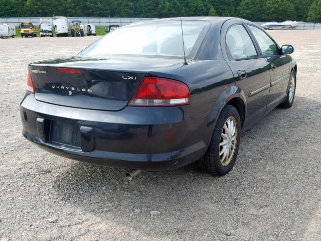 1C3EL56R83N524069 - 2003 CHRYSLER SEBRING LX BLACK photo 4