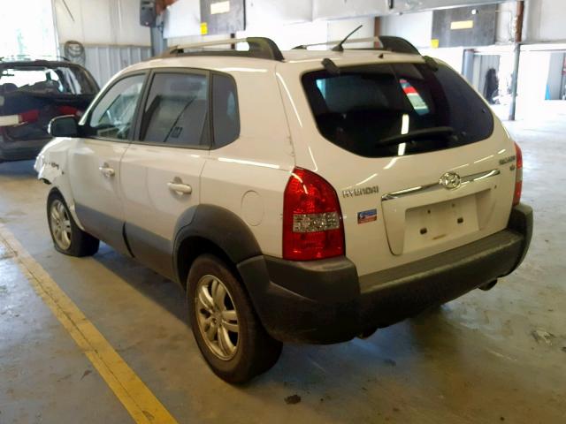 KM8JN12D28U859988 - 2008 HYUNDAI TUCSON SE WHITE photo 3