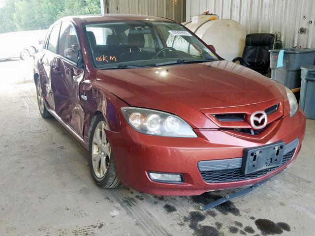 JM1BK344681121087 - 2008 MAZDA 3 HATCHBAC MAROON photo 1