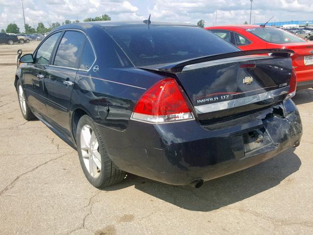 2G1WU57M891237804 - 2009 CHEVROLET IMPALA LTZ BLACK photo 3