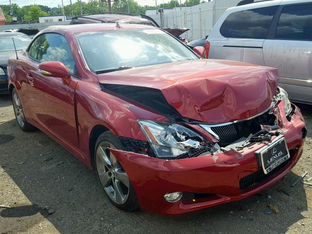 JTHFF2C26A2510469 - 2010 LEXUS IS 250 RED photo 1