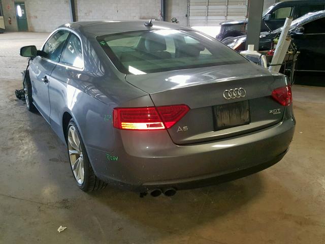 WAULFAFR6DA057940 - 2013 AUDI A5 PREMIUM GRAY photo 3