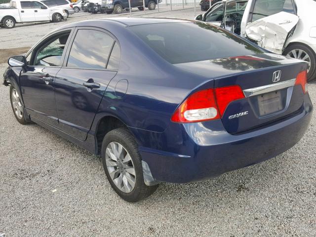 2HGFA1F99AH538164 - 2010 HONDA CIVIC EXL 蓝色 照片 3