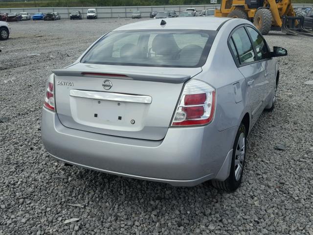 3N1AB6APXCL636495 - 2012 NISSAN SENTRA 2.0 SILVER photo 4