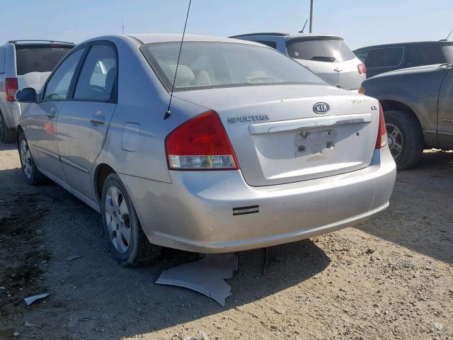 KNAFE121175387823 - 2007 KIA SPECTRA EX SILVER photo 3