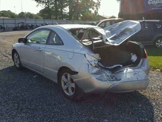 2HGFG12968H501426 - 2008 HONDA CIVIC EXL SILVER photo 3