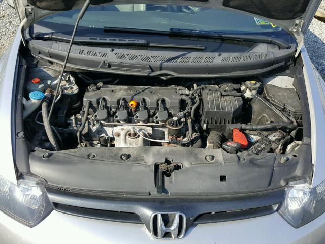 2HGFG12968H501426 - 2008 HONDA CIVIC EXL SILVER photo 7