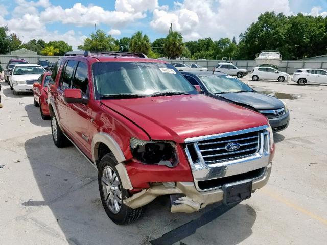 1FMEU74847UA60154 - 2007 FORD EXPLORER E RED photo 1