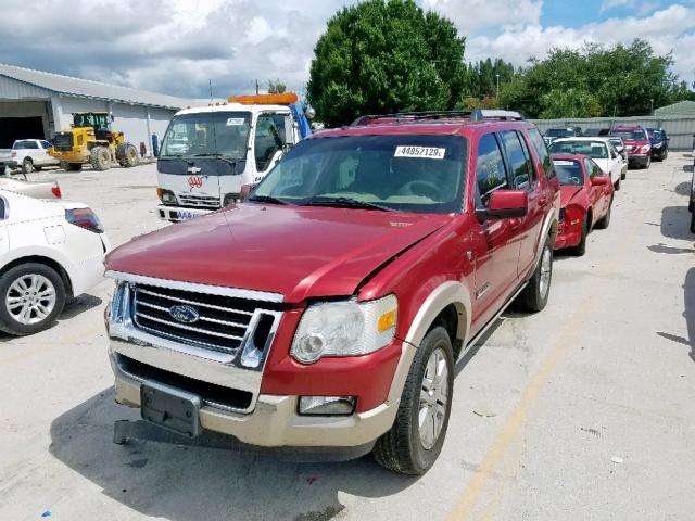 1FMEU74847UA60154 - 2007 FORD EXPLORER E RED photo 2