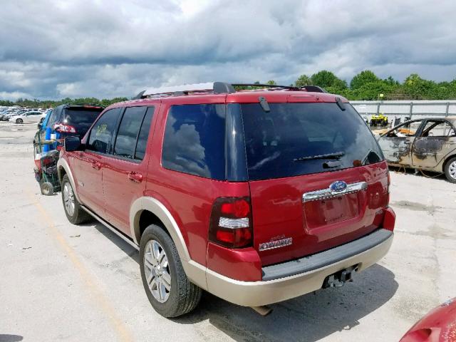 1FMEU74847UA60154 - 2007 FORD EXPLORER E RED photo 3