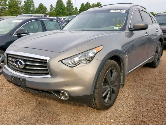 JN8AS1MW2CM156044 - 2012 INFINITI FX35 GRAY photo 2