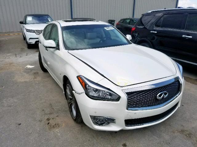 JN1BY1AP0KM500158 - 2019 INFINITI Q70 3.7 LU WHITE photo 1