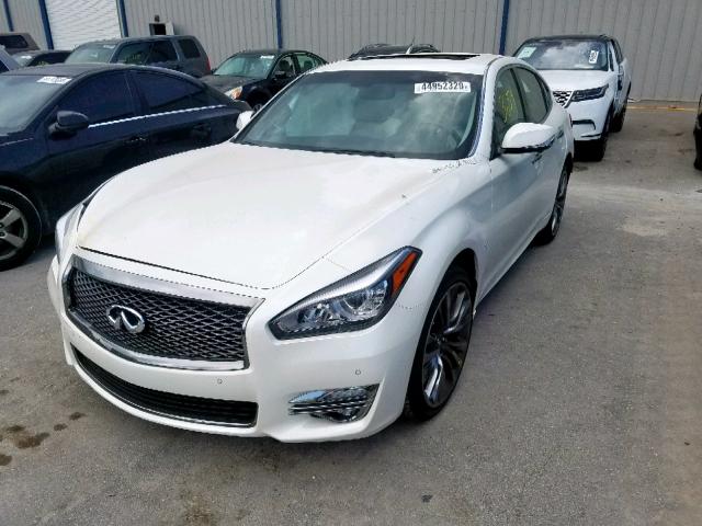 JN1BY1AP0KM500158 - 2019 INFINITI Q70 3.7 LU WHITE photo 2