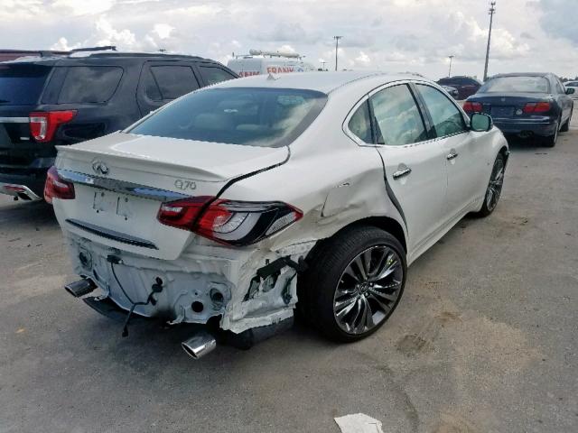 JN1BY1AP0KM500158 - 2019 INFINITI Q70 3.7 LU WHITE photo 4