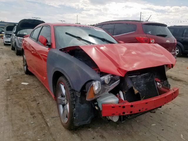 2C3CDXHGXEH164813 - 2014 DODGE CHARGER SX RED photo 1