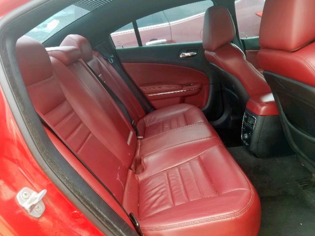 2C3CDXHGXEH164813 - 2014 DODGE CHARGER SX RED photo 6