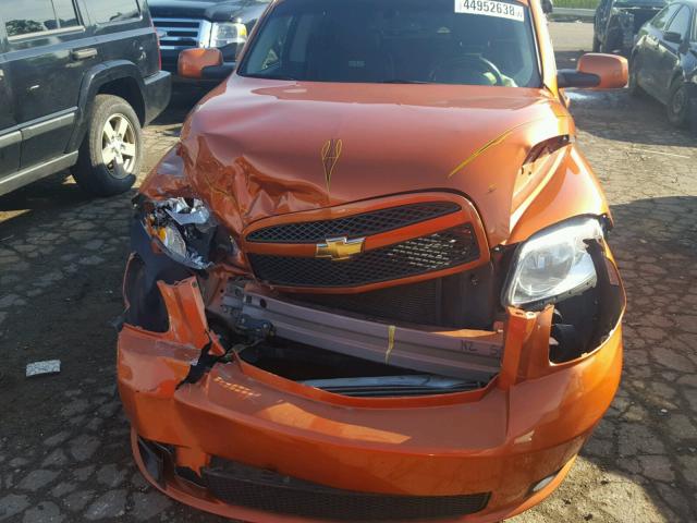 3GNCA63XX8S705227 - 2008 CHEVROLET HHR SS ORANGE photo 7