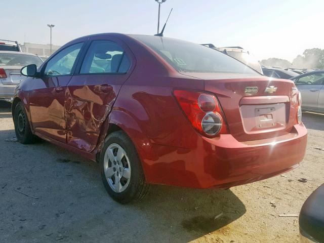 1G1JA5SH9D4243010 - 2013 CHEVROLET SONIC LS 红色 照片 3