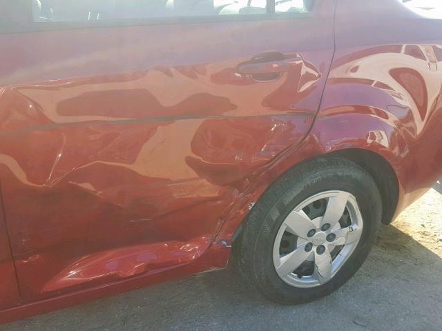 1G1JA5SH9D4243010 - 2013 CHEVROLET SONIC LS 红色 照片 9