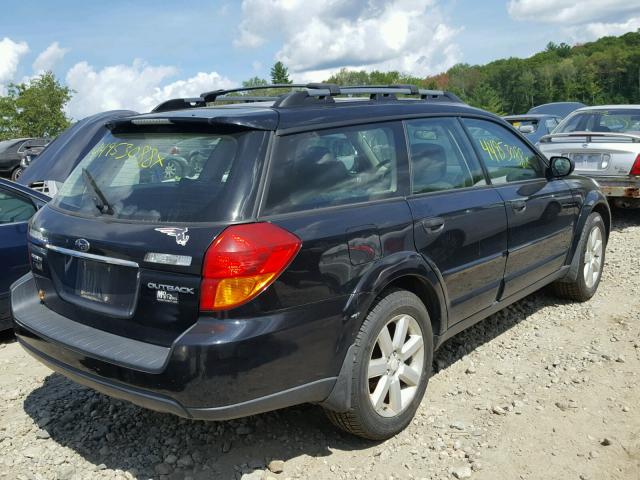 4S4BP61C077331836 - 2007 SUBARU LEGACY OUT BLACK photo 4