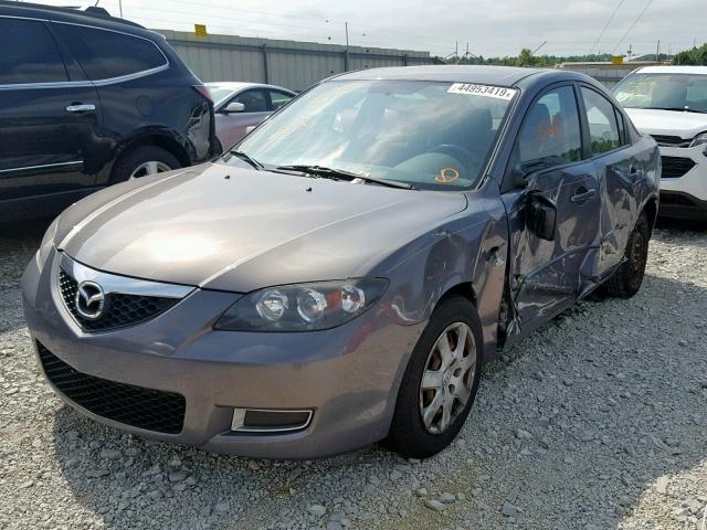 JM1BK32F581776278 - 2008 MAZDA 3 I GRAY photo 2