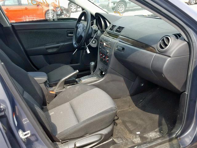 JM1BK32F581776278 - 2008 MAZDA 3 I GRAY photo 5