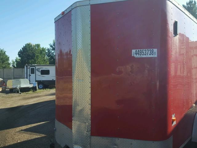 4D6EB1427HC046767 - 2017 CARGO TRAILER RED photo 8