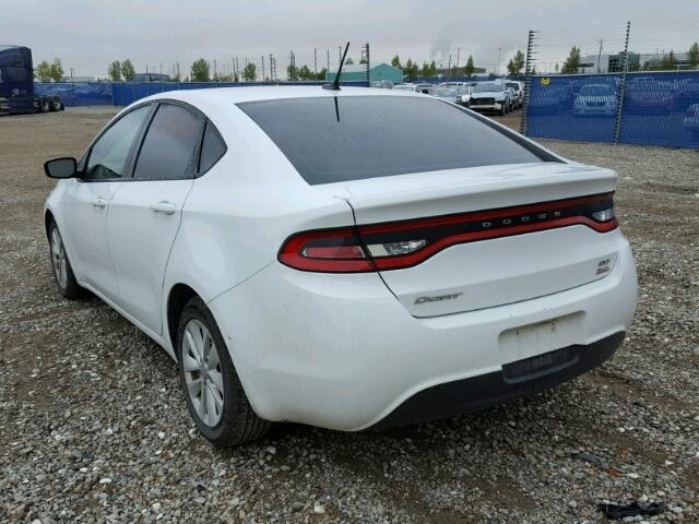 1C3CDFBBXED738024 - 2014 DODGE DART SXT WHITE photo 3