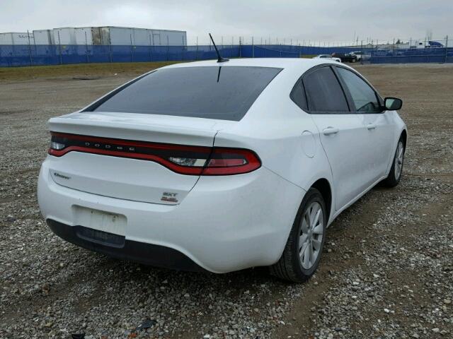 1C3CDFBBXED738024 - 2014 DODGE DART SXT WHITE photo 4