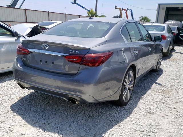 JN1EV7AR9KM555962 - 2019 INFINITI Q50 LUXE GRAY photo 4