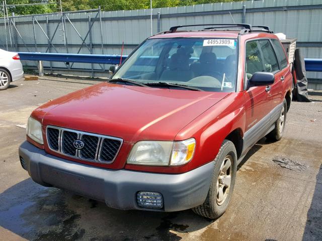 JF1SF635X2H737279 - 2002 SUBARU FORESTER L RED photo 2