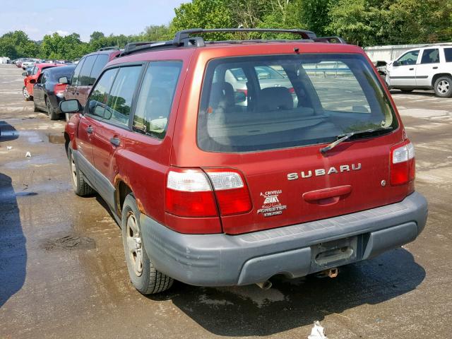 JF1SF635X2H737279 - 2002 SUBARU FORESTER L RED photo 3