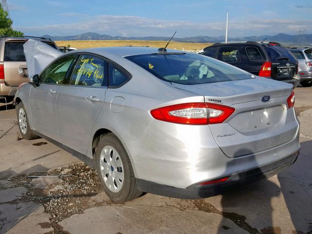 3FA6P0G76DR384936 - 2013 FORD FUSION S WHITE photo 3