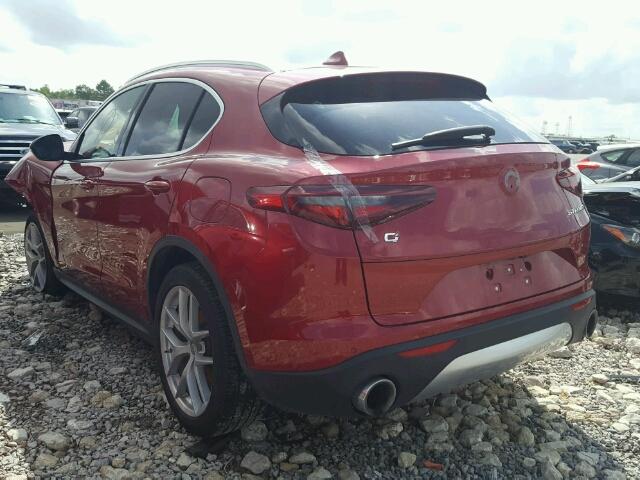 ZASFAKBNXJ7B67607 - 2018 ALFA ROMEO STELVIO TI RED photo 3