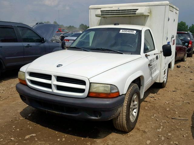 1D7FL16X33S103035 - 2003 DODGE DAKOTA SXT WHITE photo 2